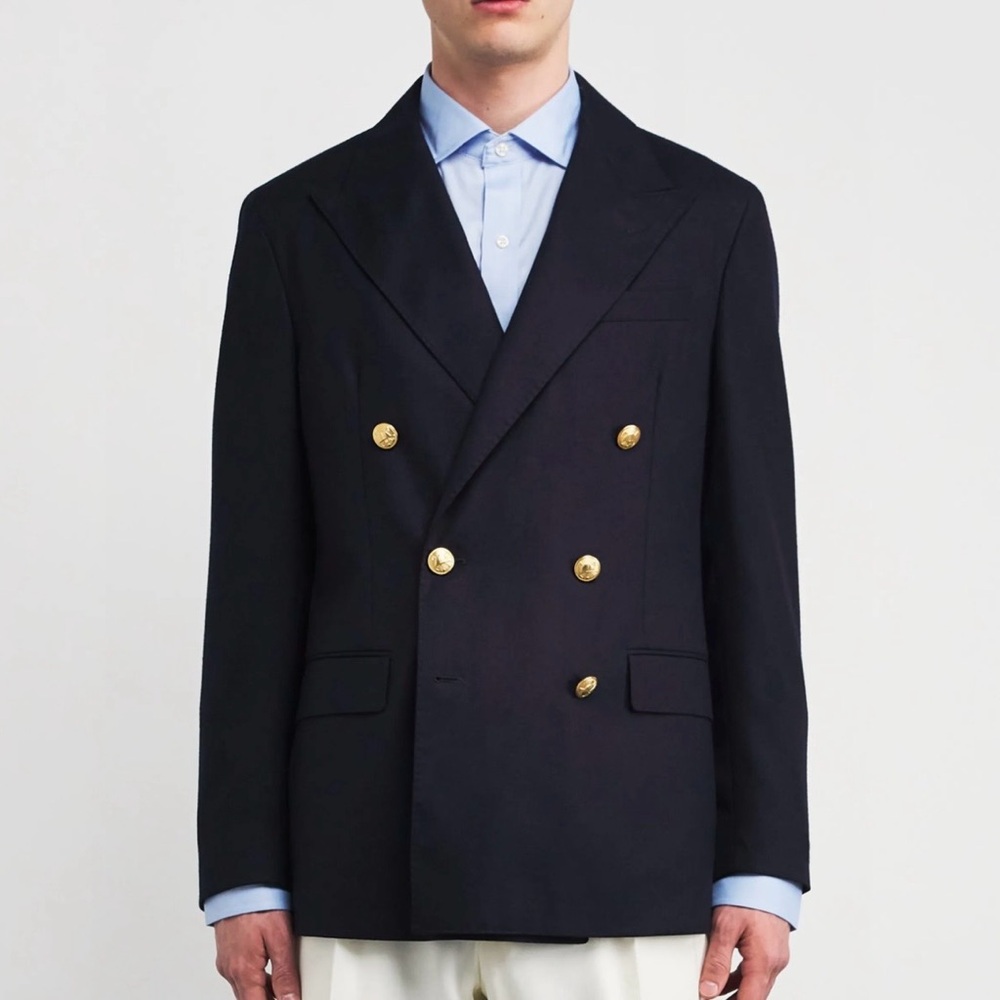 Boy’s Vintage Polo by Ralph Lauren Navy Double-Breasted Blazer
